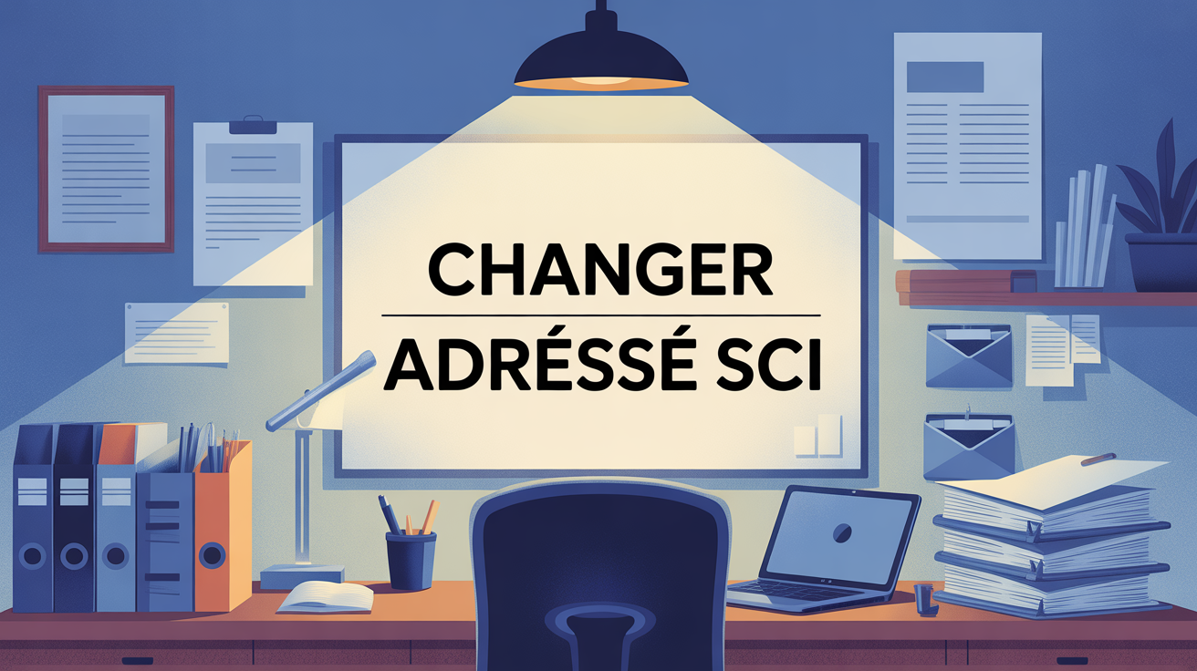 changer adresse SCI illustration administrative changer adresse SCI scene administrative moderne