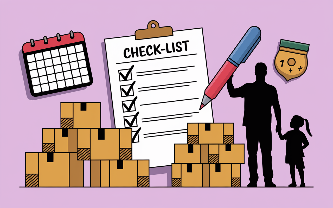 Check-list déménagement à imprimer – visuel