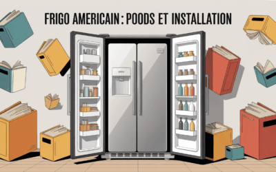 Poids d’un frigo américain : données essentielles et conseils logistiques