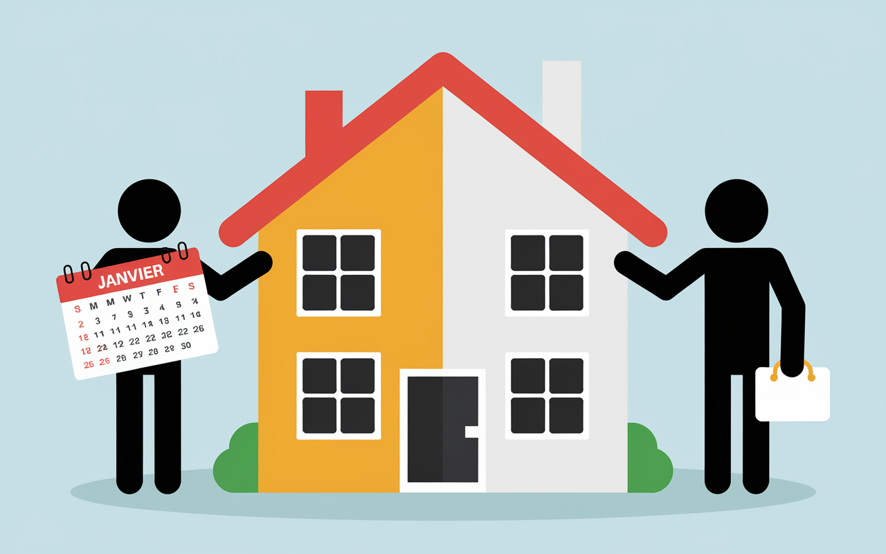 partage taxe fonciere vendeur acheteur illustration