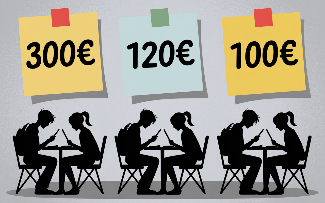 montants des aides demenagement étudiant post-its silhouettes