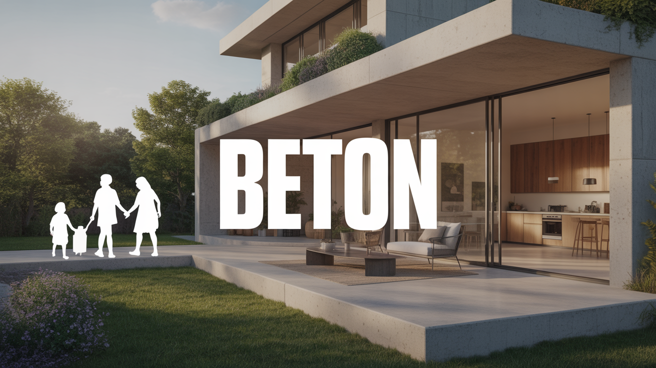 beton maison moderne terrasse robuste integration beton maison moderne terrasse et jardin robustesse