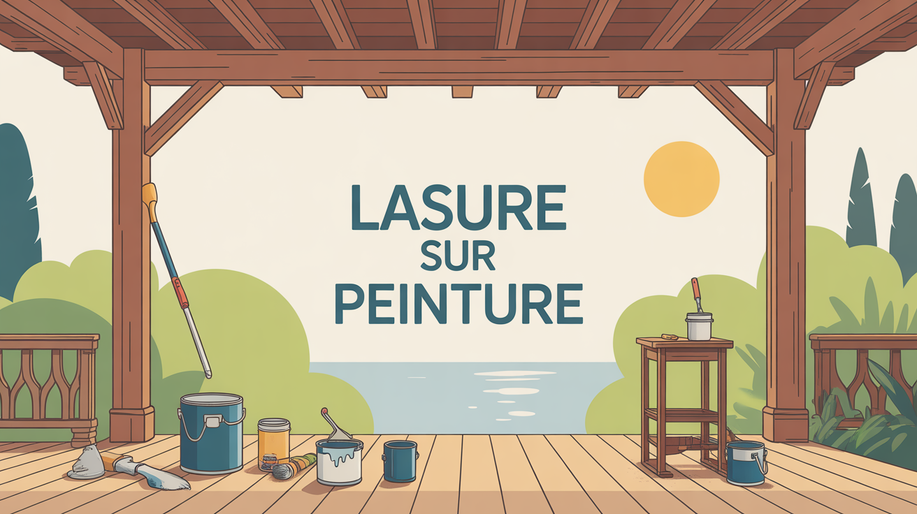 Lasure sur peinture terrasse volets outils rénovation Terrasse volets bois outils rénovation lasure sur peinture