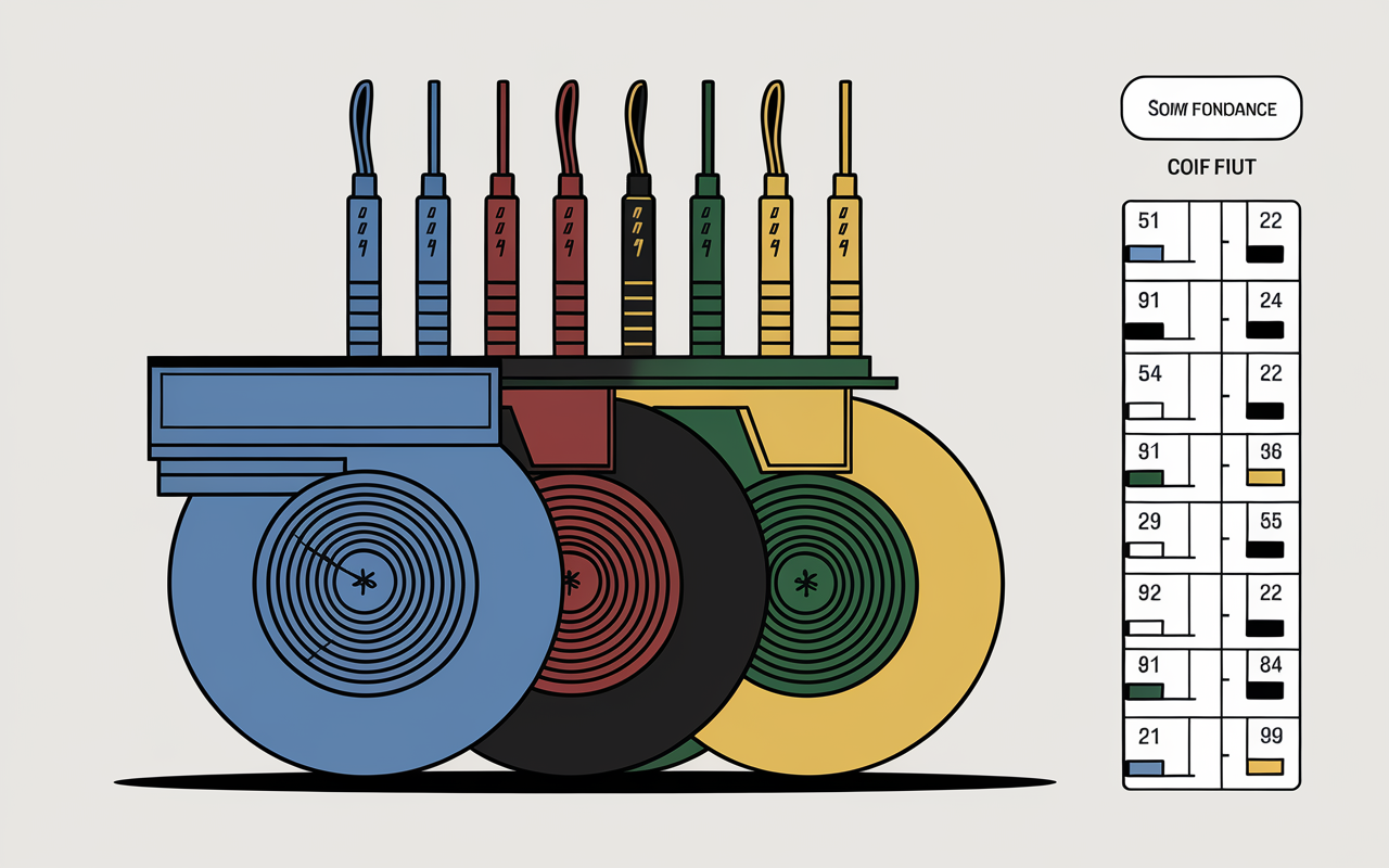 Illustration moteur Bubendorff 4 fils code couleur