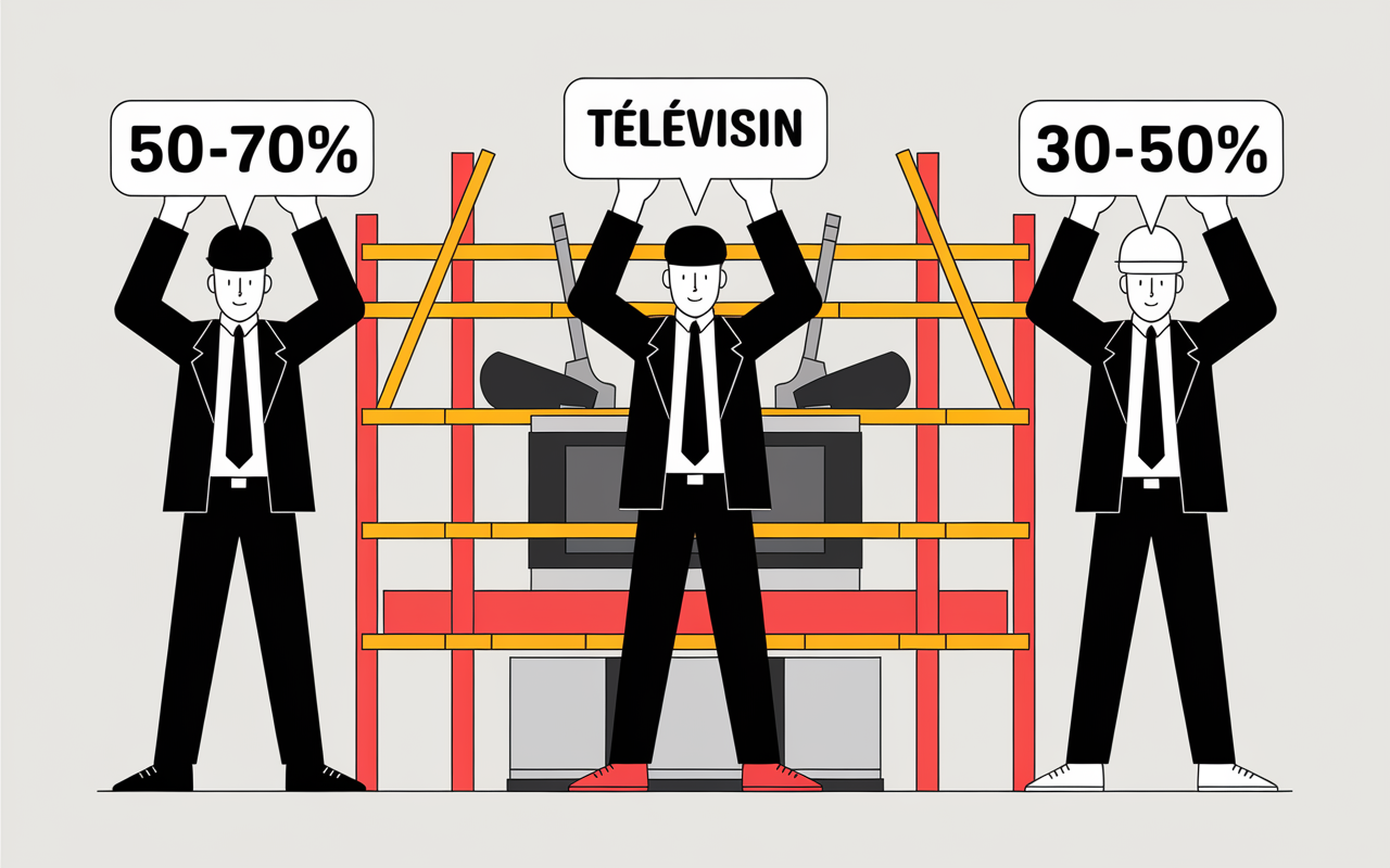 Financeurs TV candidat sponsor cabane montage emission