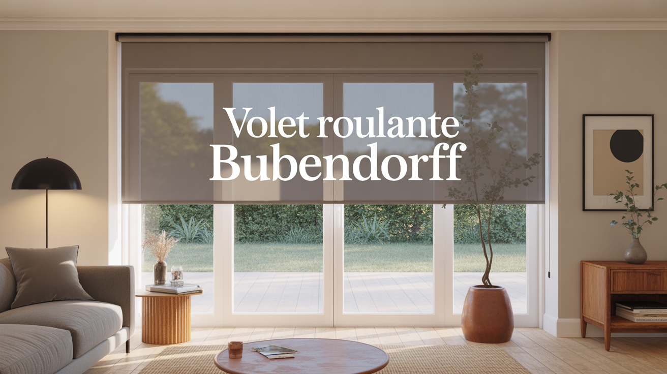 volet roulant bubendorff attache securite salon lumineux attache volet roulant Bubendorff vue dans un salon