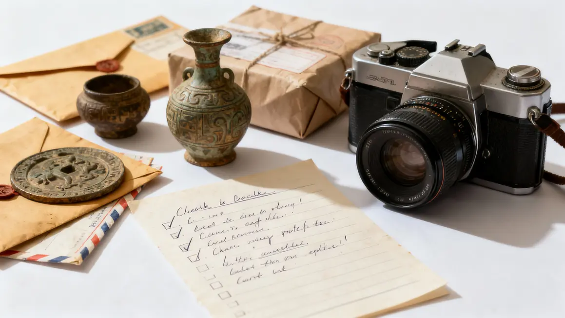 Conseils vente objets anciens checklist emballage
