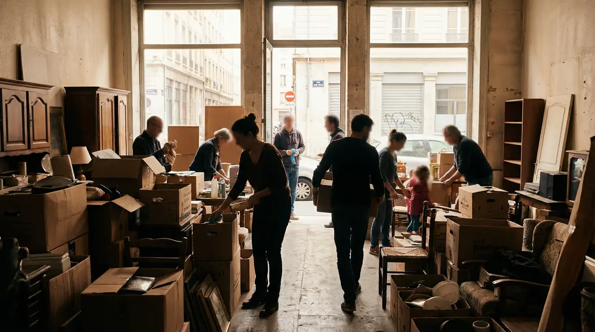 Debarras maison solidarite Emmaus meubles objets tri Debarras solidaire Emmaus meubles et objets tri