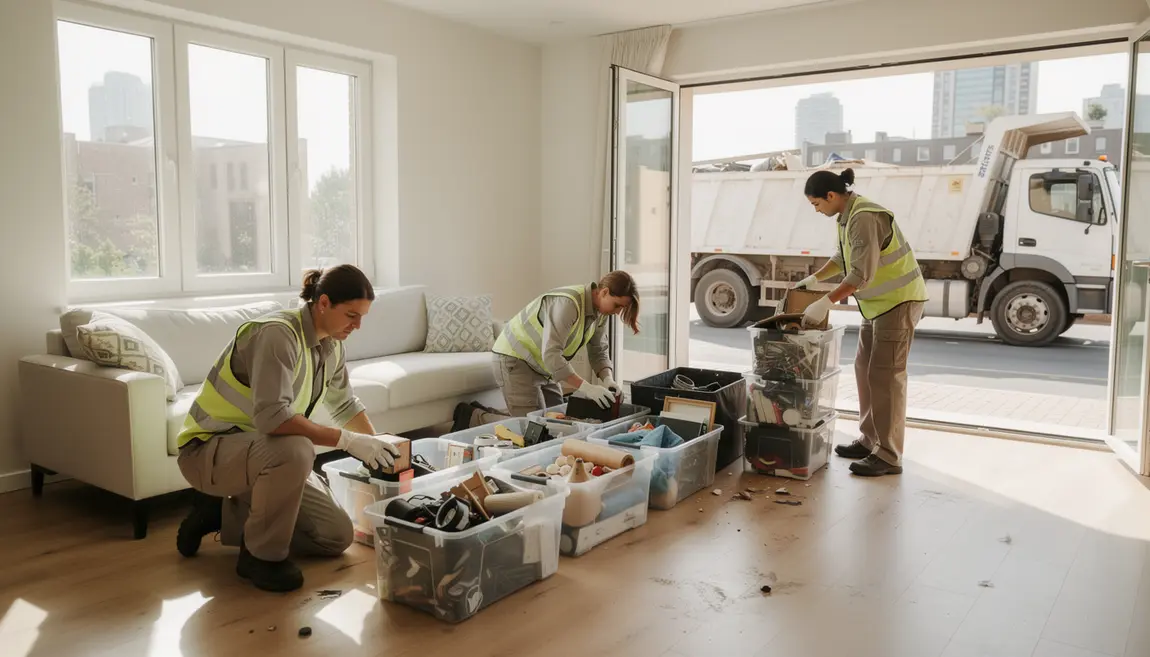 debarras professionnel appartement equipe tri camion benne debarras professionnel equipe tri camion benne