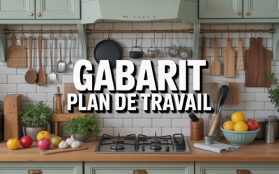 Gabarit plan de travail : guide complet pour choisir et utiliser le bon modèle