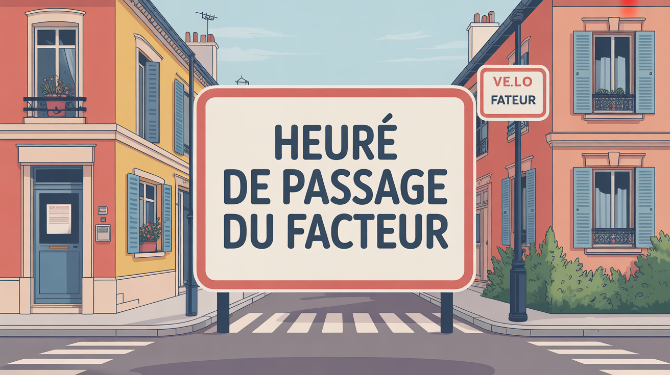 heure de passage du facteur en quartier francais illustration heure de passage du facteur en france