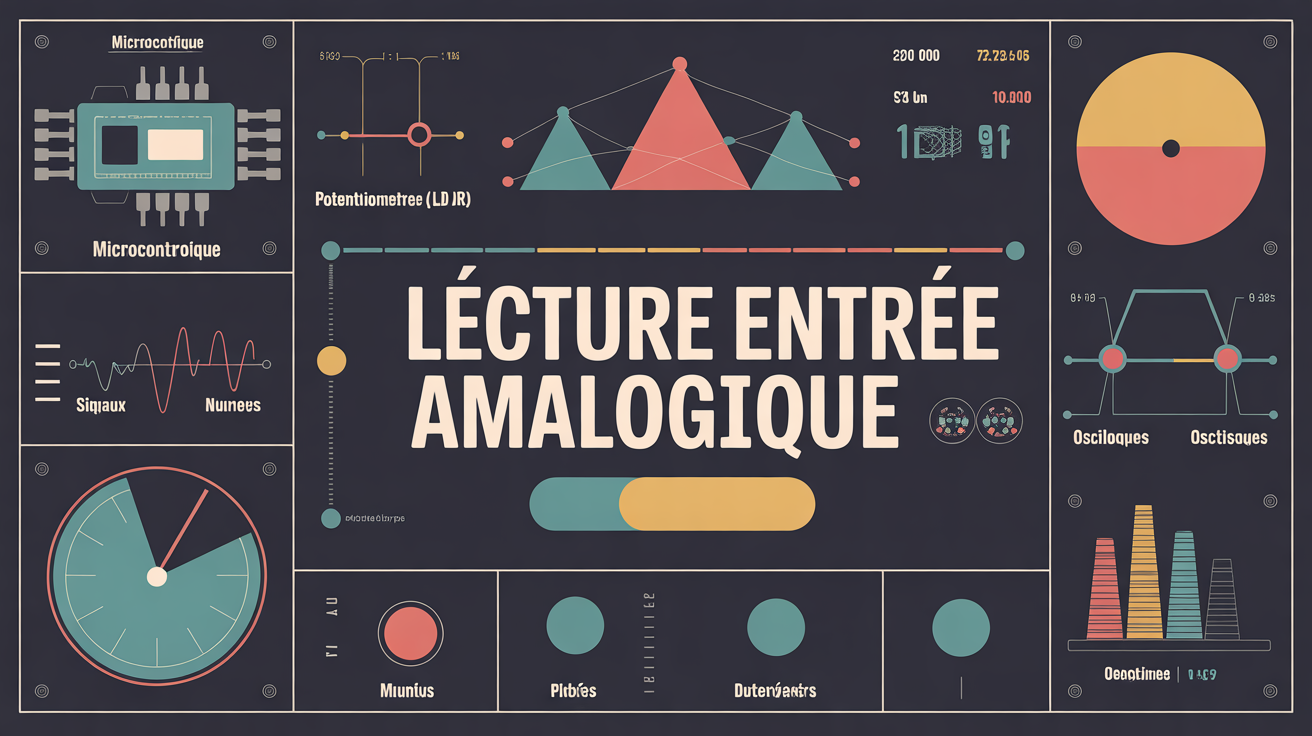 lecture entree analogique arduino esp32 schema signal capteur infographie lecture entree analogique carte capteurs schéma signal