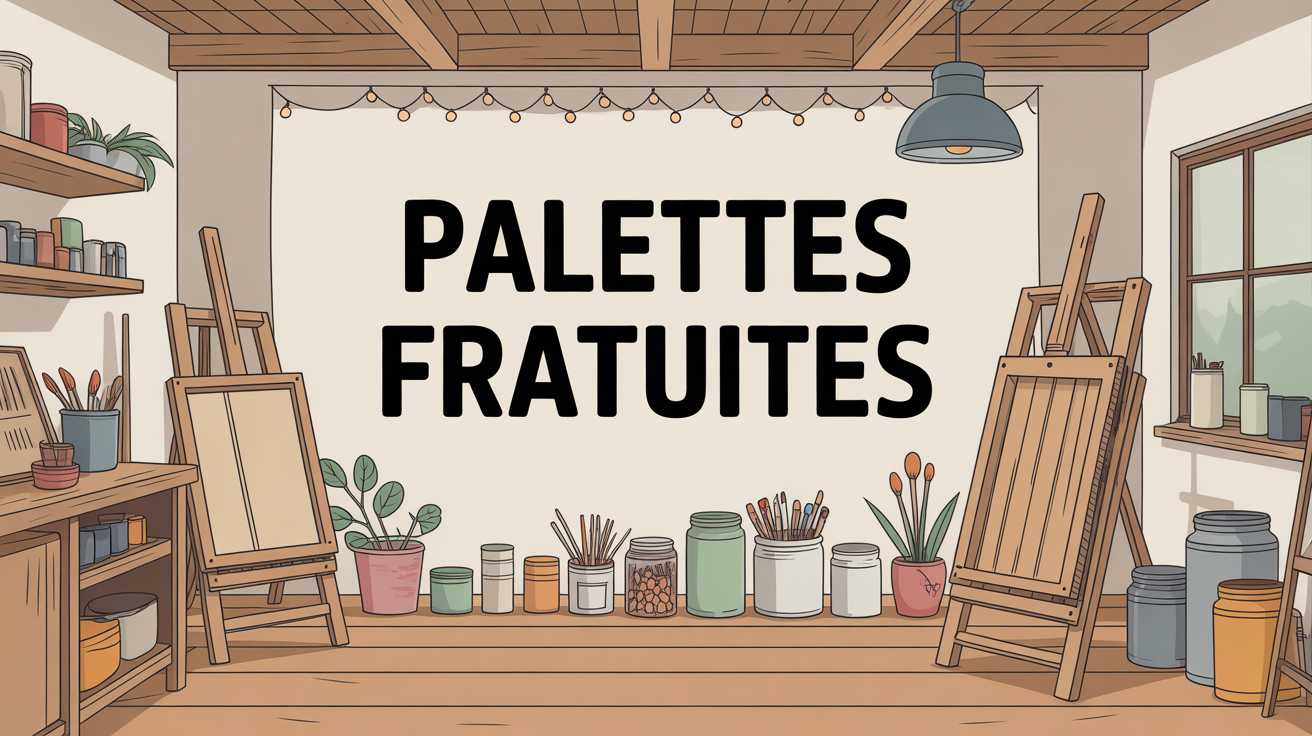 Palettes gratuites Brico Dépôt atelier maison Illustration atelier palettes gratuites Brico Dépôt