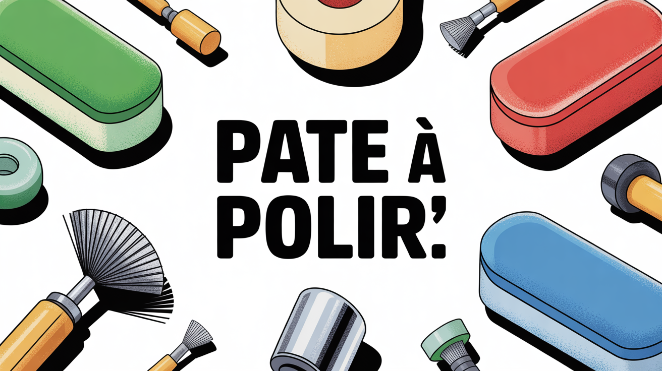 Pate a polir blocs couleurs outils et objets brillants Blocs de pate a polir couleur outils de polissage objets metalliques