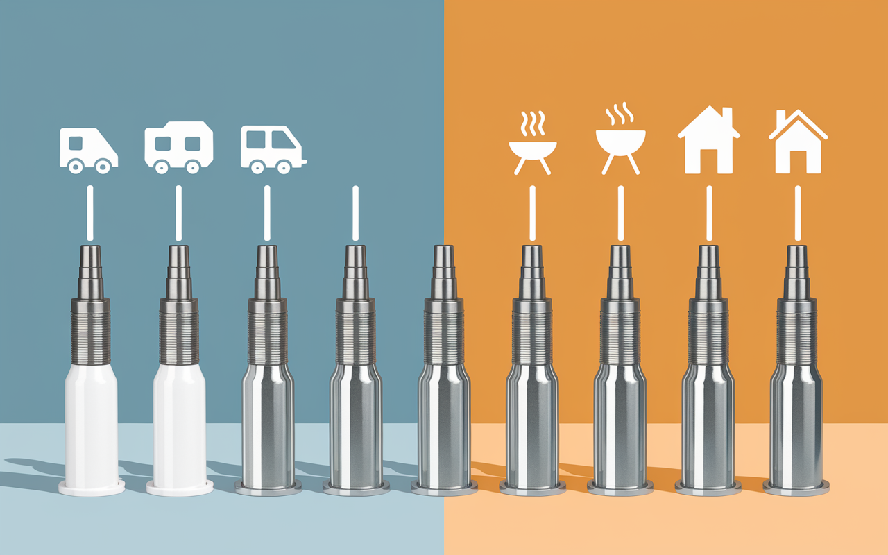 raccord rapide gaz plusieurs materiaux usages