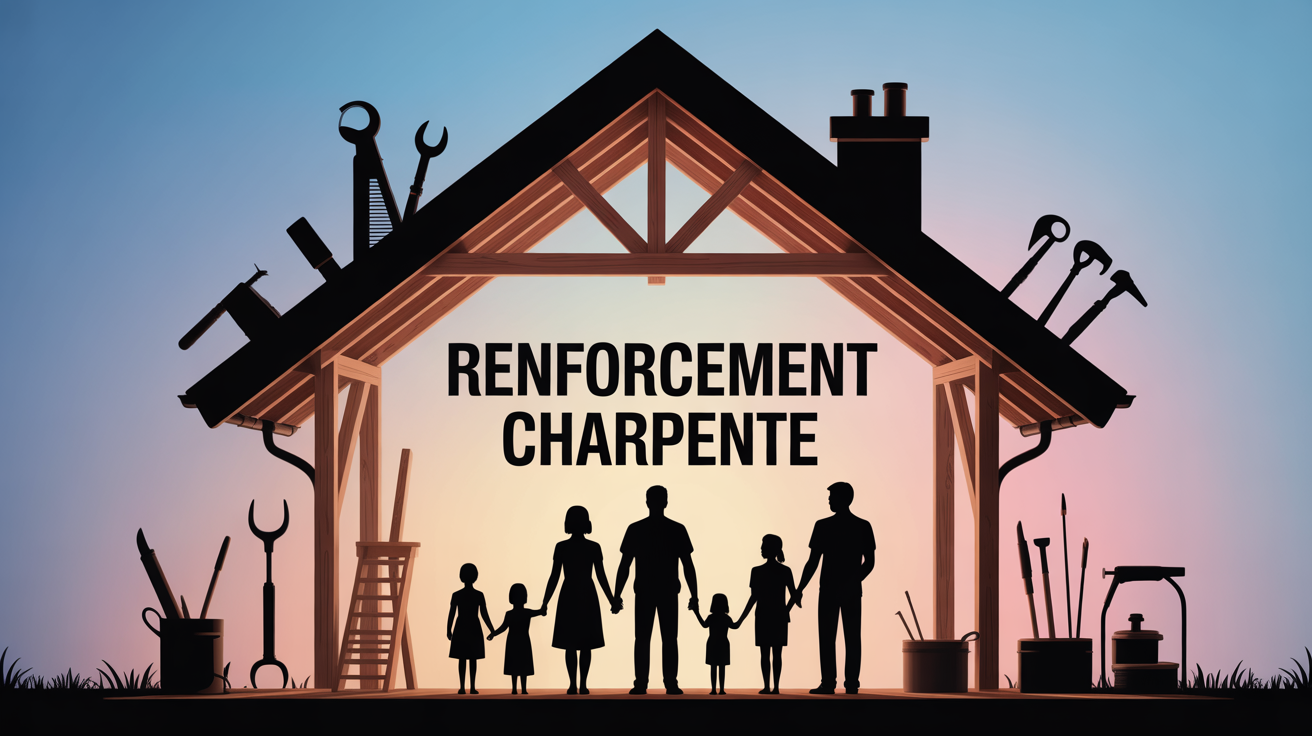 renforcement charpente coupe maison bois securite structure bois renforcée et famille sereine