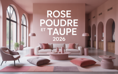 Peinture rose poudré et taupe : une tendance déco 2026 à adopter sans hésiter