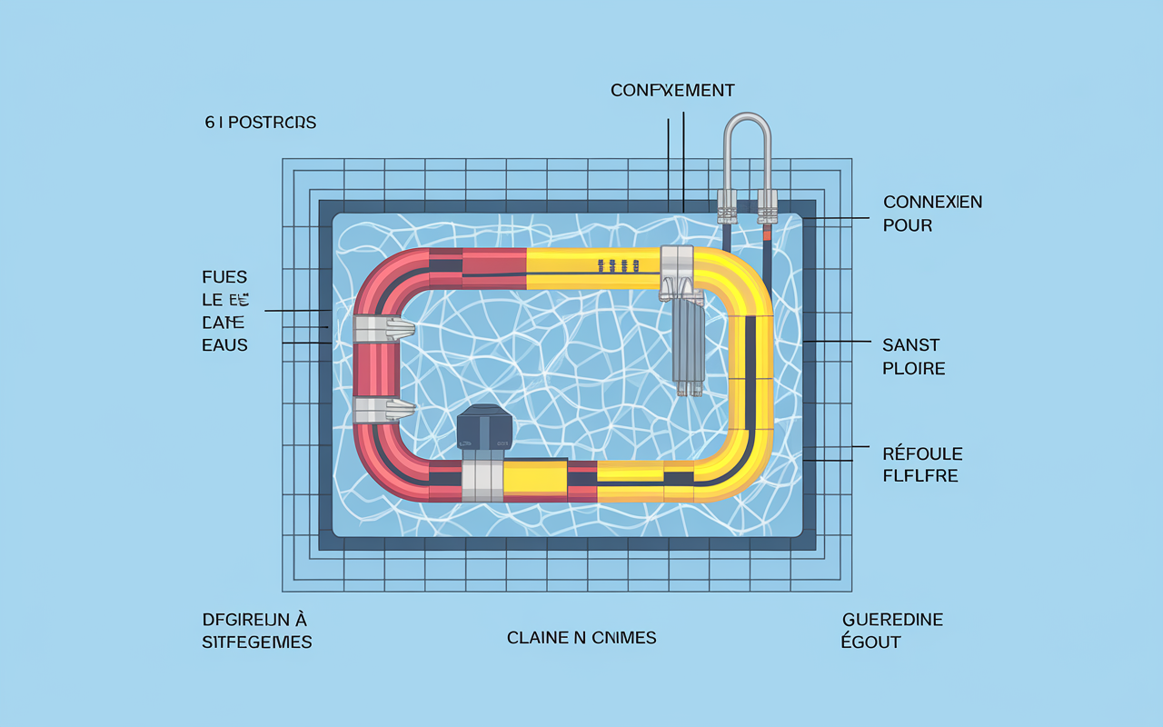 illustration schema vanne multivoies piscine 6 positions