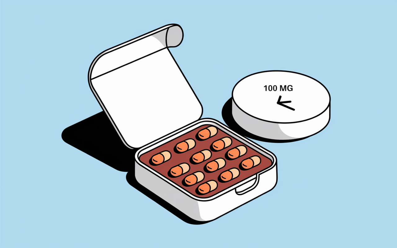 Tiorfast 100 mg, boite gelules effet rapide adulte