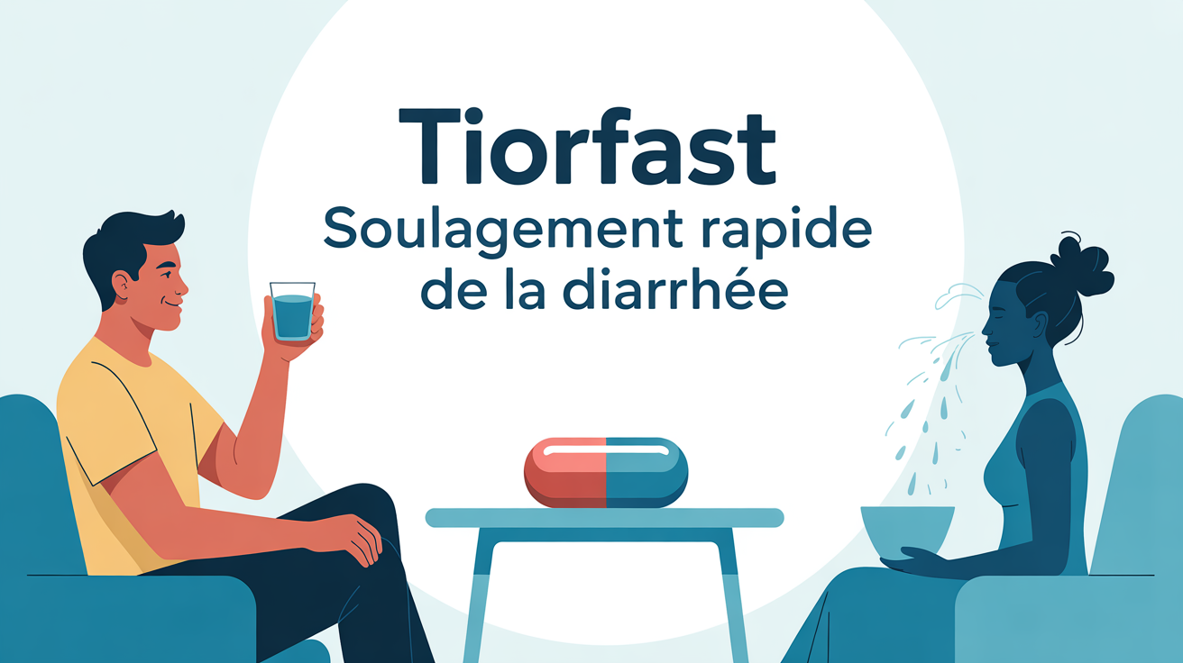 Tiorfast soulagement rapide diarrhée adulte Tiorfast, adulte apaisé, soulagement diarrhée rapide