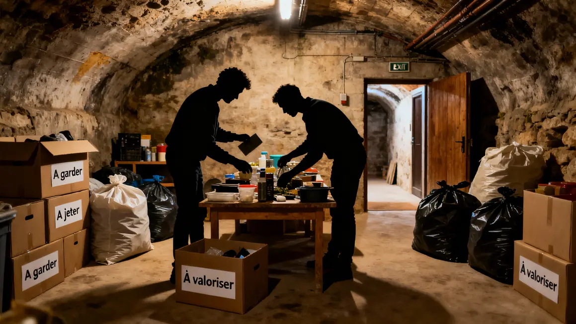 Tri objets cave grenier a garder jeter valoriser