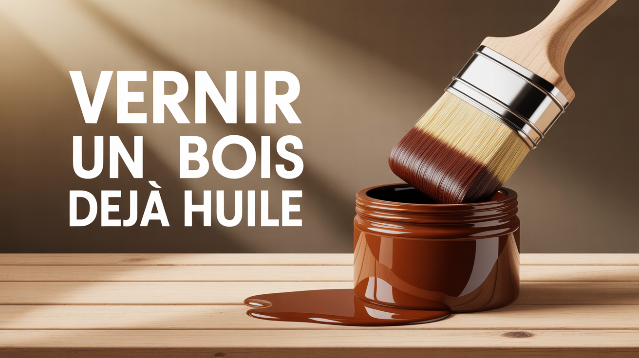 vernir un bois deja huile surface lumineuse application vernis sur bois deja huile