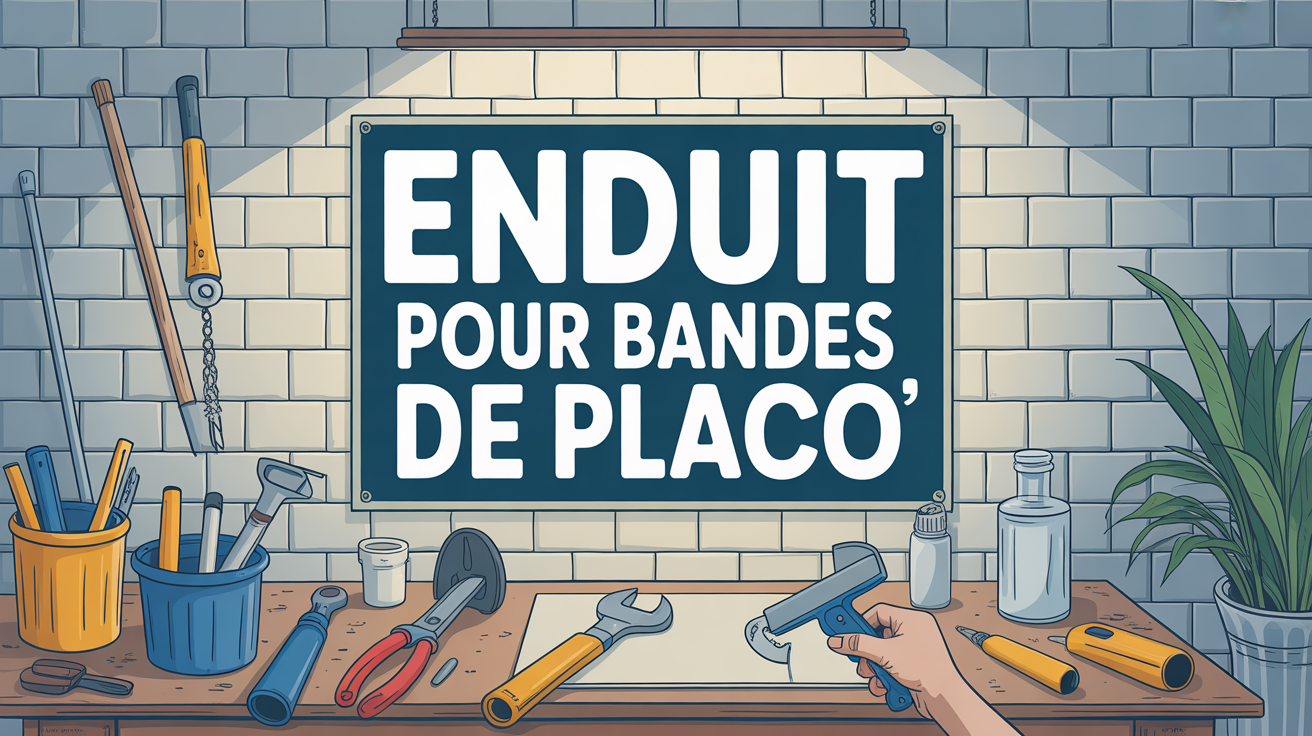 enduit bande placo travaux mur outils