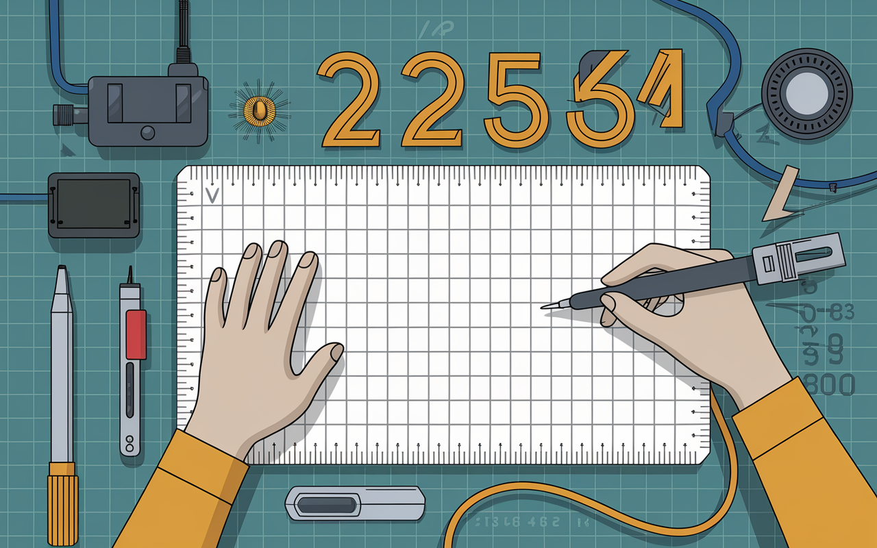 hauteur prise plan de travail regle illustration