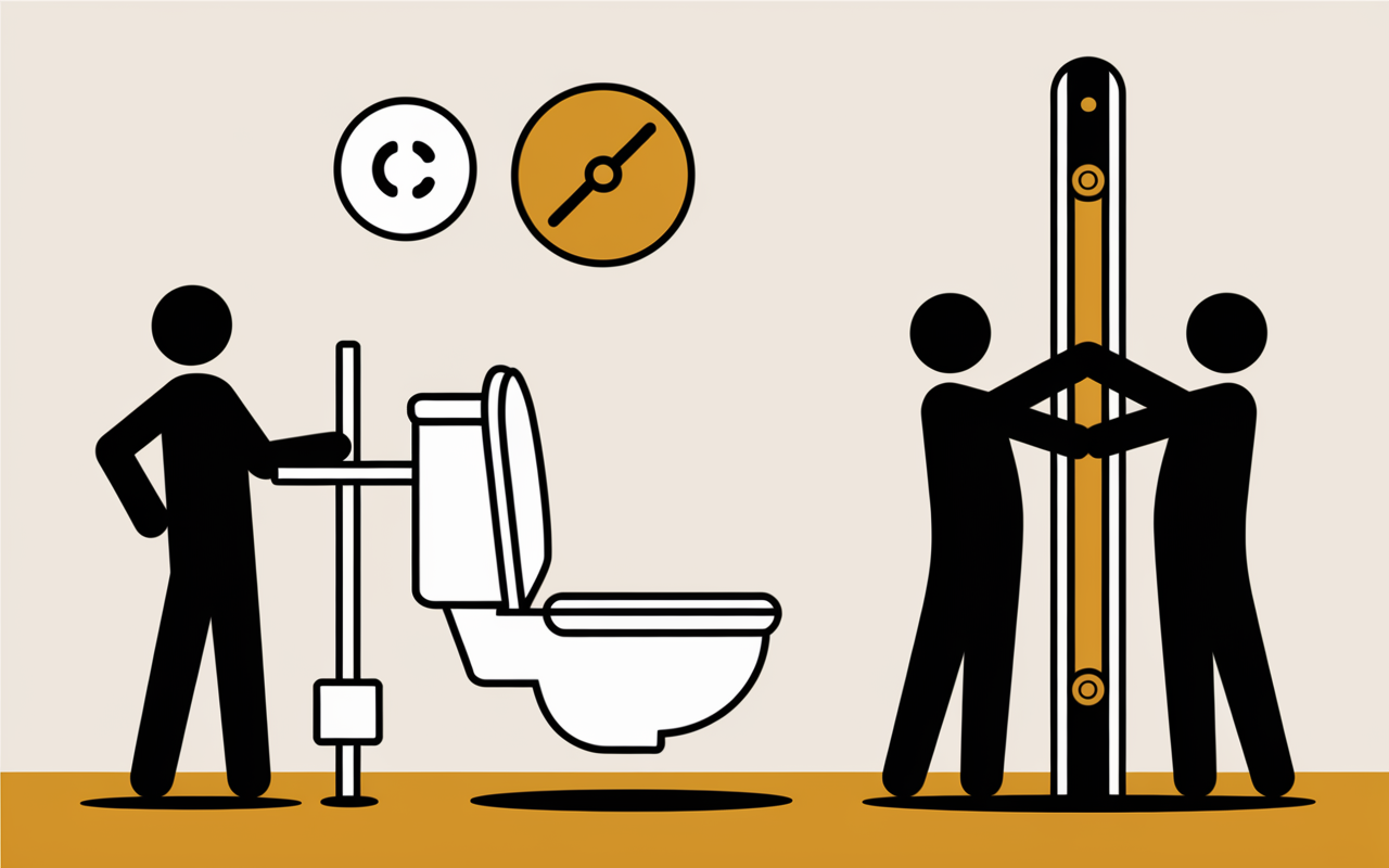 Installation WC suspendu hauteur wc suspendu