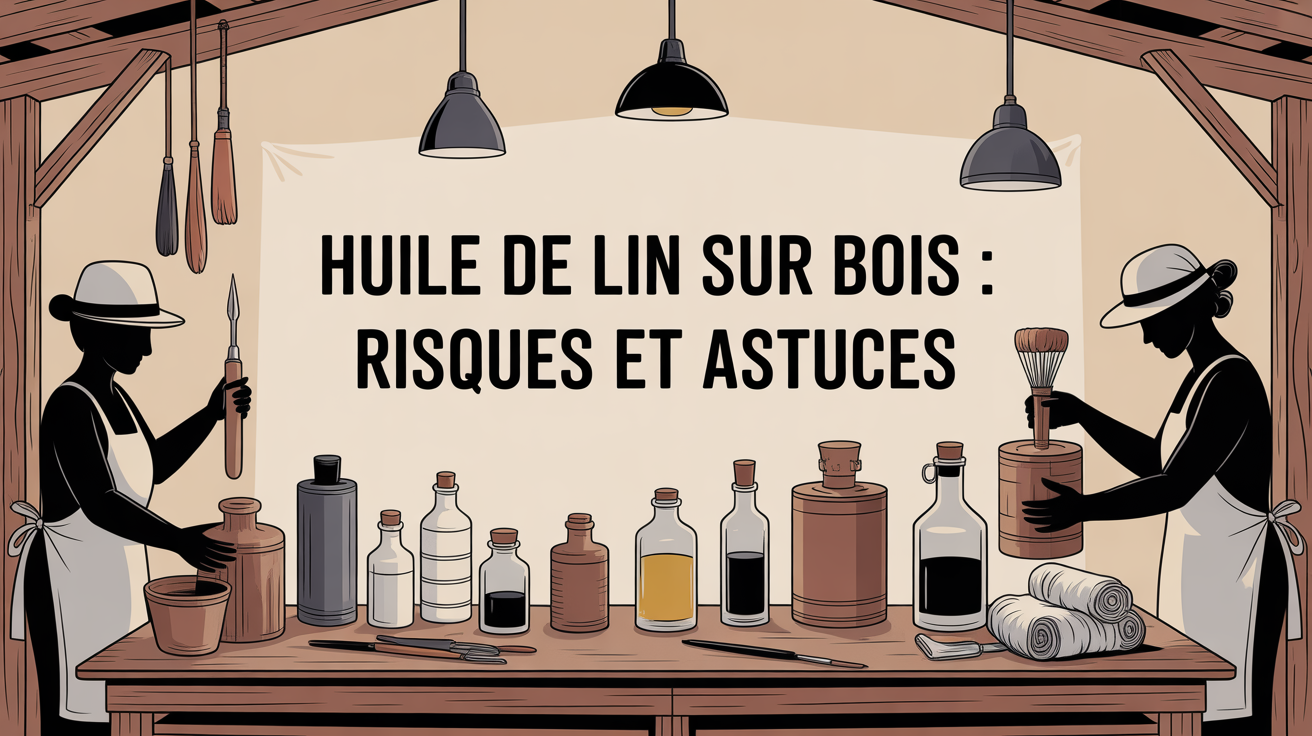 huile de lin bois danger atelier illustration atelier huile de lin bois danger
