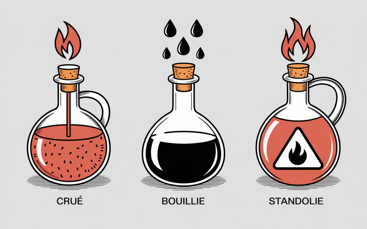 differences huile de lin bois danger