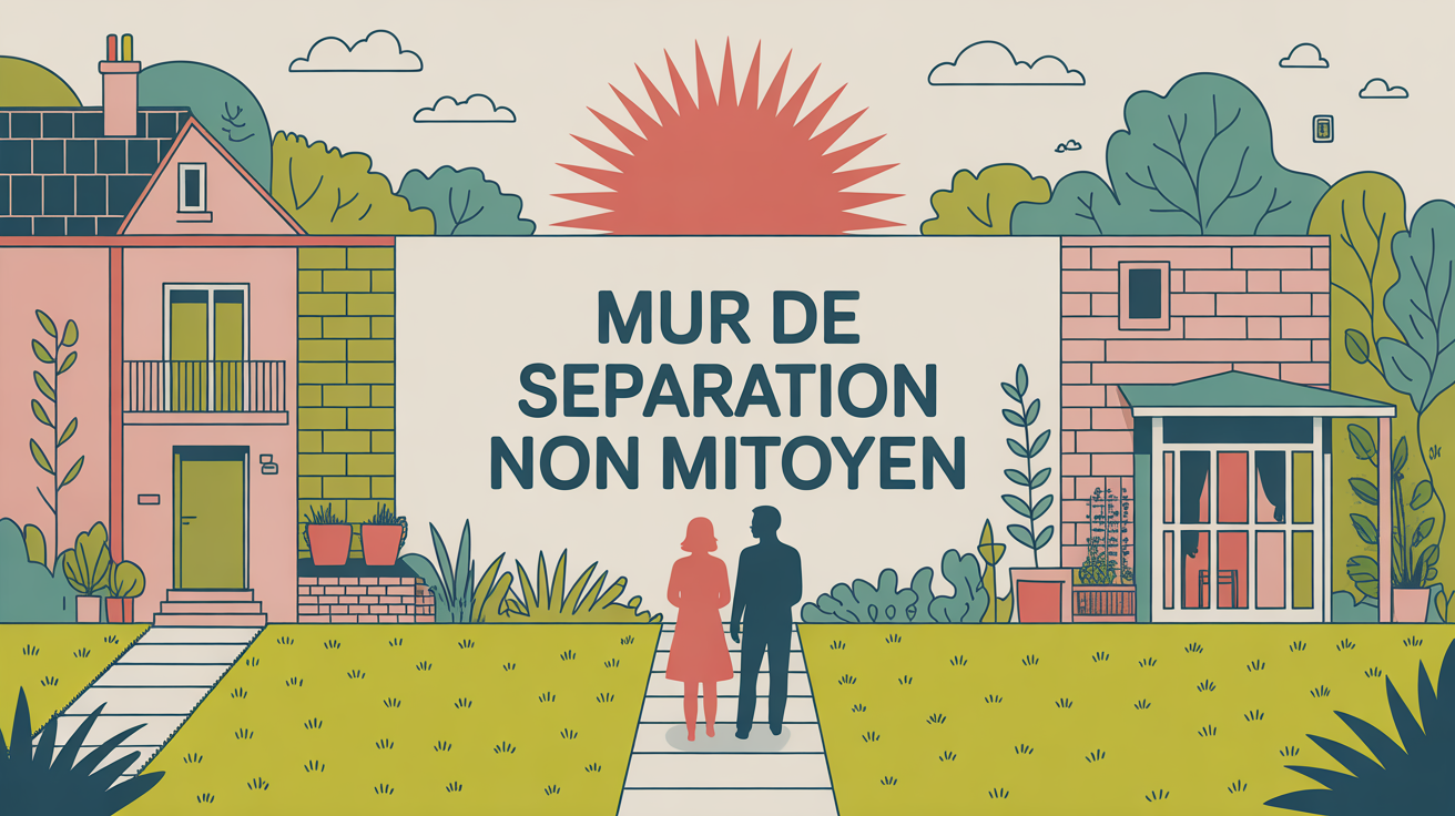mur de séparation entre voisin non mitoyen maison jardin mur de séparation entre voisin non mitoyen stylisé