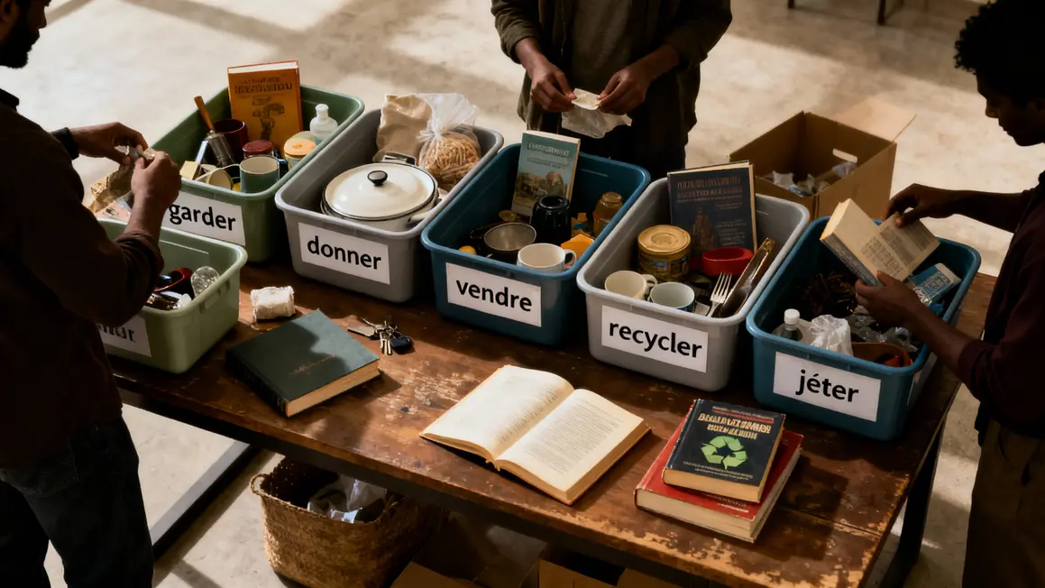 Optimiser tri objets debarras maison