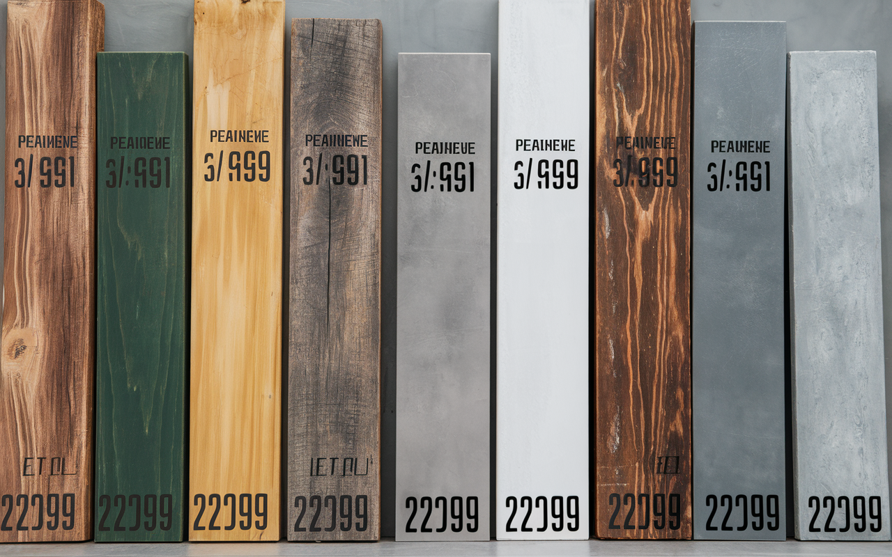 types planches de coffrage avec dimensions