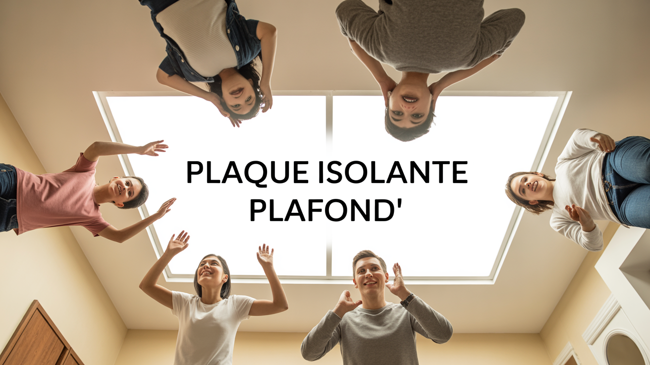 plaque isolante plafond vue stylisee famille plaque isolante plafond moderne ambiance chaleureuse