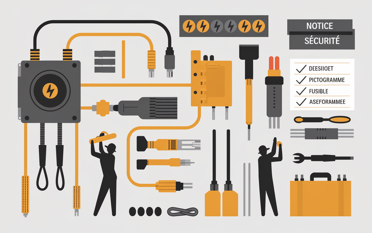 Schema installation securisee transformer du 220V en 12V