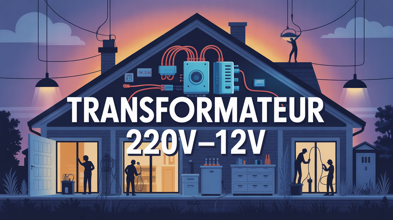 Transformer du 220V en 12V maison moderne illustration Illustration maison moderne transformateur transformer du 220V en 12V