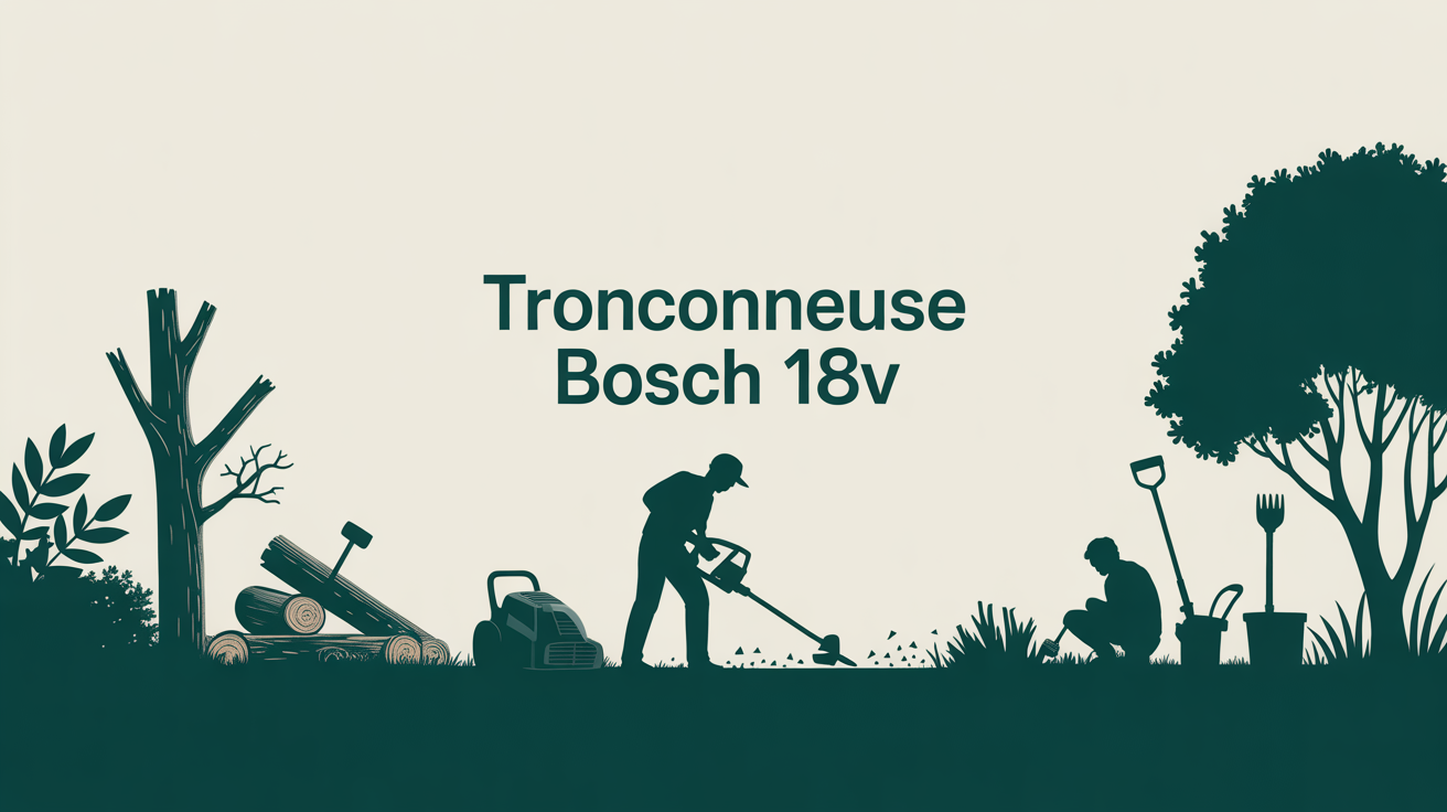 tronconneuse batterie bosch action jardin
