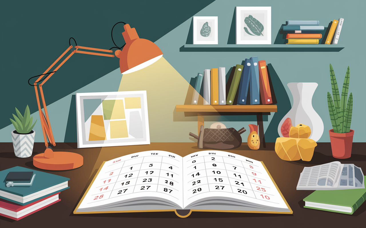 Agenda interactif vide maison 46 avec distances