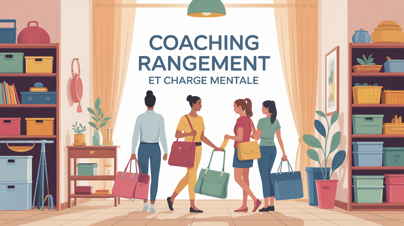 Aide rangement maison coaching charge mentale Aide rangement maison interieur lumineux ordonne