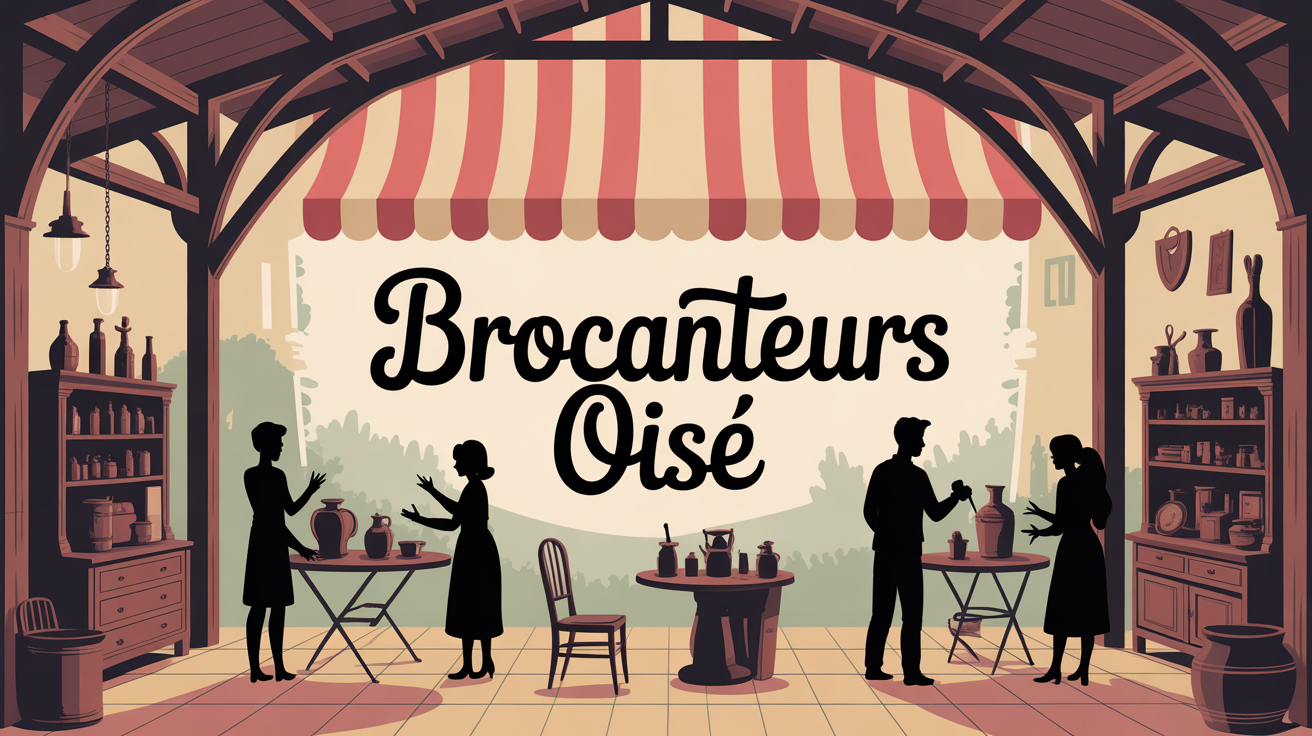place de village animee brocanteurs oise
