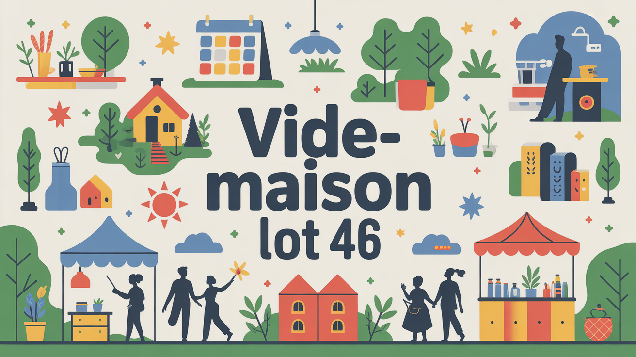 Carte vide maison 46 calendrier stands Carte stylisée vide maison 46 avec calendrier