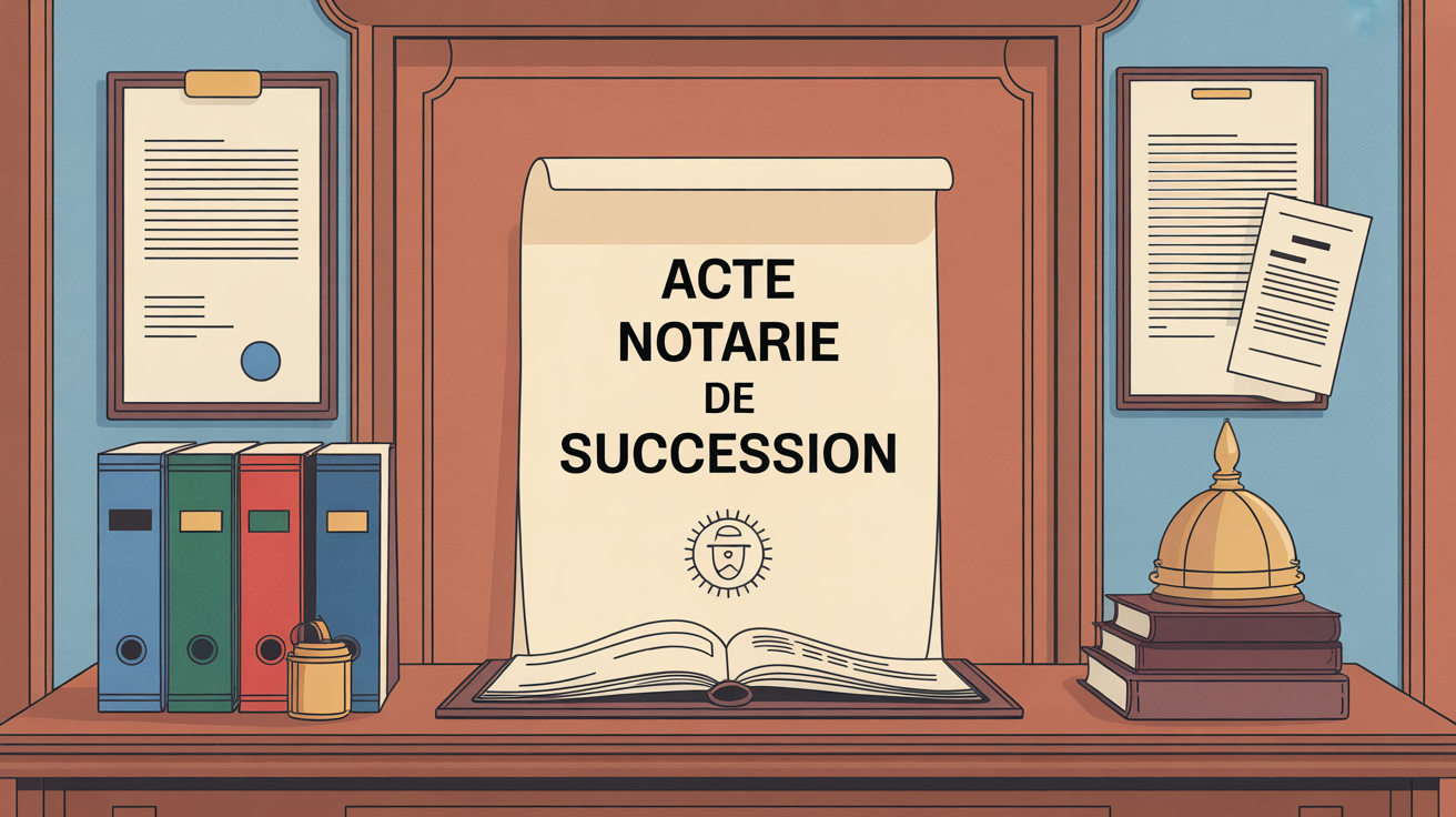 Comment retrouver un acte notarié de succession illustration bureau notaire Illustration bureau notaire acte notarié de succession