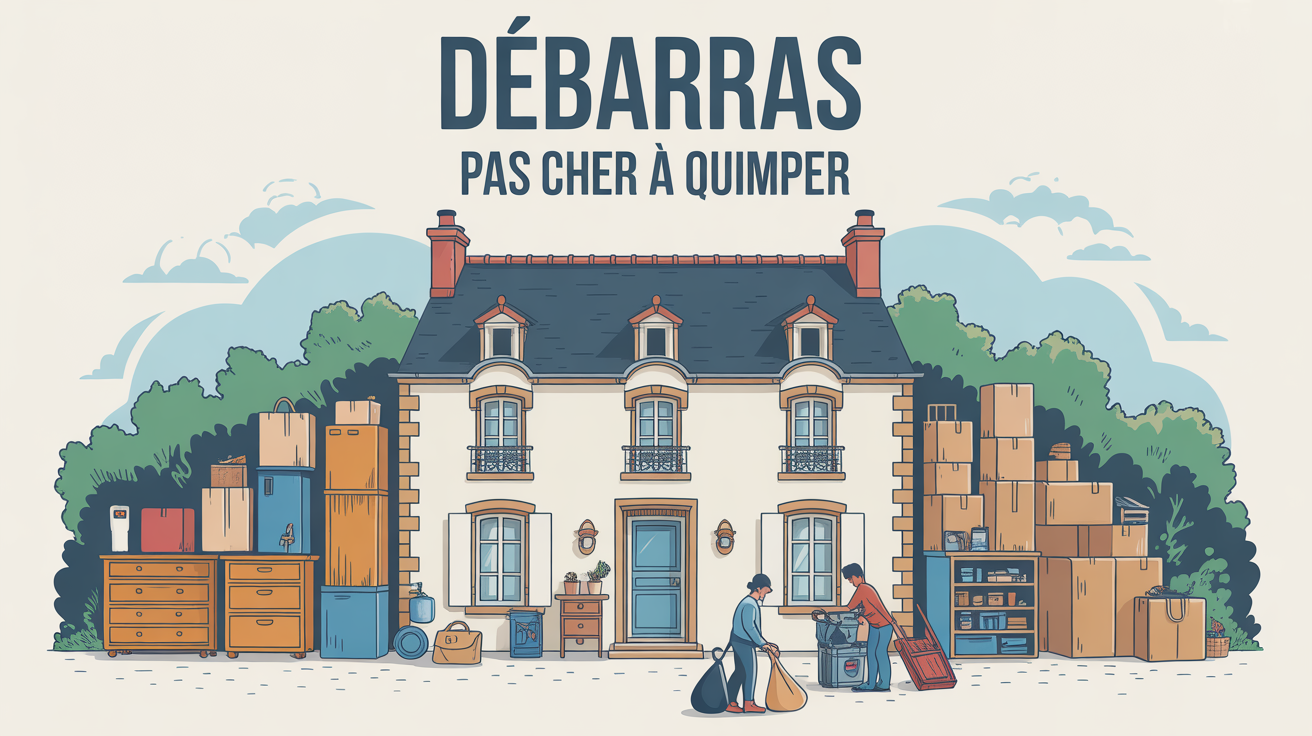 debarras pas cher quimper maison et objets à débarrasser debarras pas cher quimper illustration maison objets
