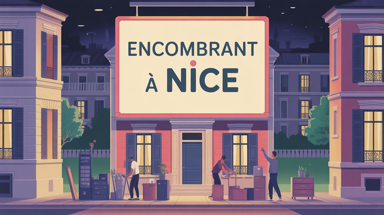Encombrants Nice illustration collecte devant maison Illustration encombrants Nice collecte devant maison