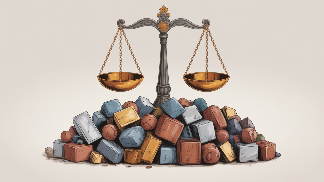 plafond vente ferraille particulier illustration justice metaux tas de metaux balances et pieces justificatives plafond vente ferraille particulier