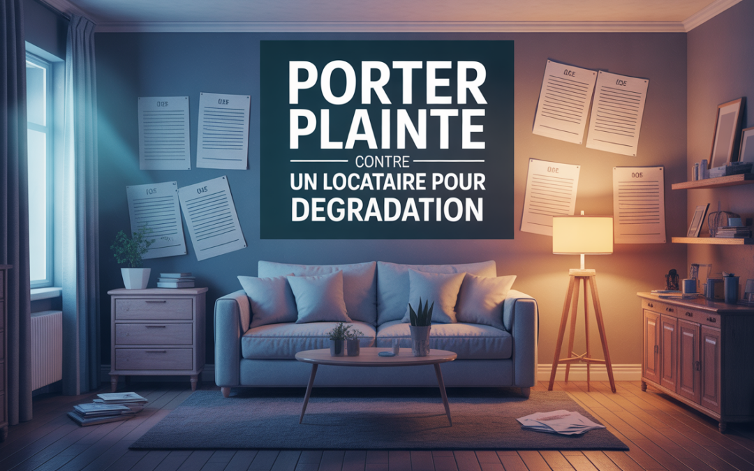 Porter plainte contre son locataire pour dégradation : démarches, preuves et recours