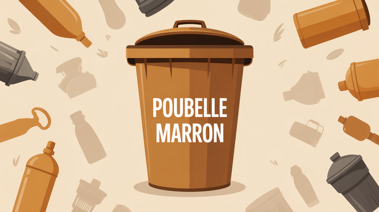 poubelle marron que mettre dedans illustration compost et tri poubelle marron que mettre dedans illustration educative