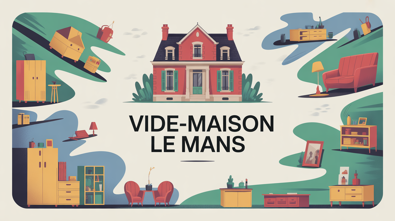 Vide maison Le Mans illustration maison et déménagement illustration vide maison le mans maison et cartons