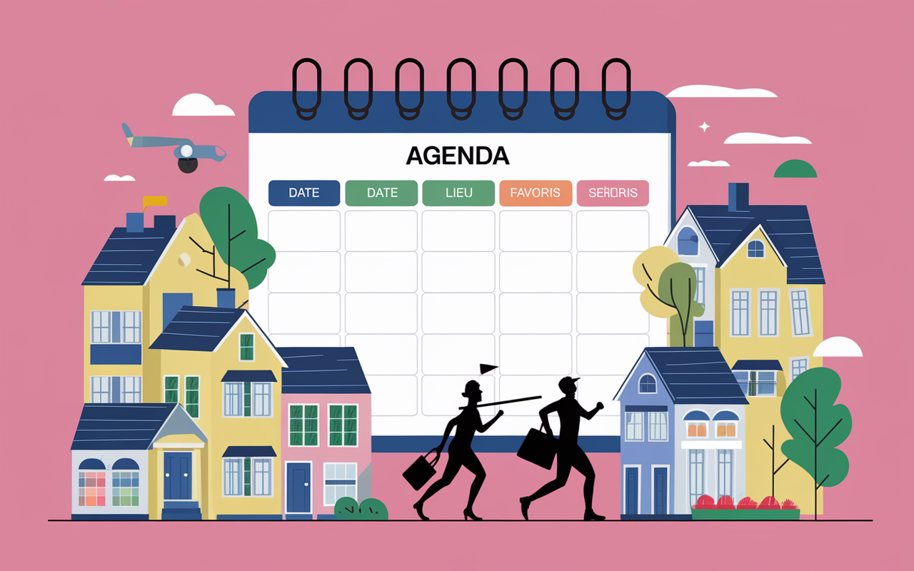 agenda stylise vide maisons 33 gironde